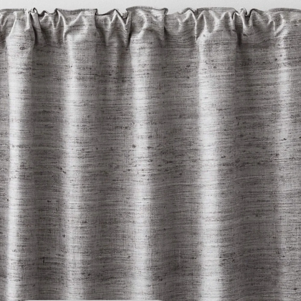 CRATE & BARREL TREVINO COTTON SILK BLEND LINED DRAPERY PANEL SET OF 2 - 52 x 120